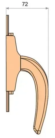 Crémone porte LOTHUS Gris G6 FAPIM 1870 serrure haute sécurité aluminium