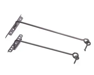 Crochet crémaillère à poignée Ø8 x 600 mm BOURG MERMIER cataphorèse noir M-320602