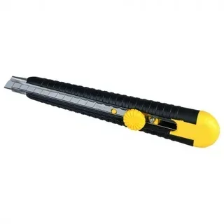Stanley MPO 9mm Utility Knife - Retractable Blade with Wheel Lock and Ergonomic Handle