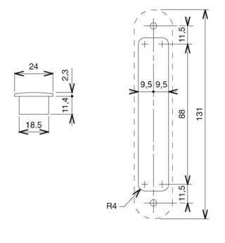 Cuvette de tirage aluminium La Croisée DS6749-036 blanc sans mécanisme