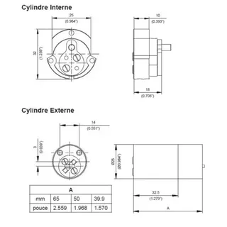 Cylindre Cisa Multlock MTL600 262S+ LT 3 clés PVC bleu sécurité télescopique
