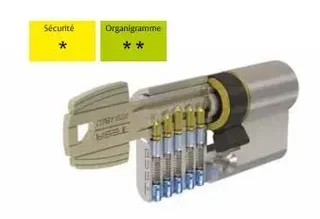 Cilindro di sicurezza TESA TE5 nichel 5 perni 503L