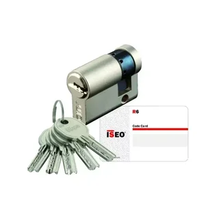 Cylindre serrure ISEO ISR6 LN AGL004680 6 goupilles laiton nickelé