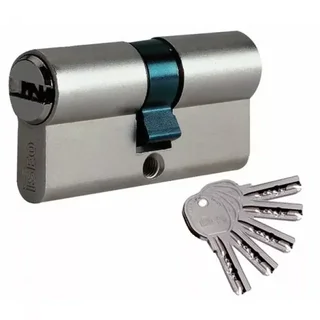Cylindre serrure ISEO ISR6 LN AGL004680 6 goupilles laiton nickelé