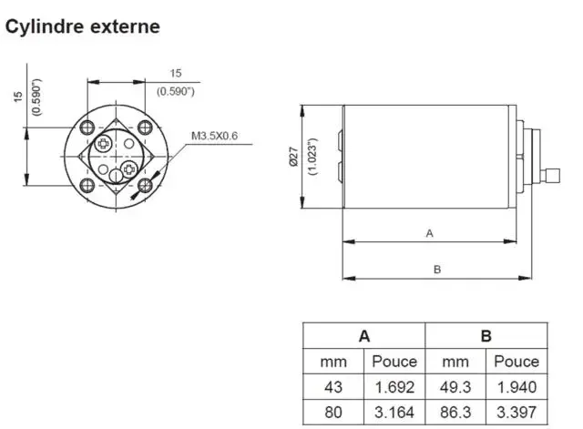 Cylindre serrure Mul-T-Lock MTL600 262S+ NM 3 clés maillechort sécurité