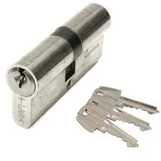 Cylindre serrure TESA TE5 45x55 mm nickelé 5 goupilles 3 clés