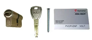 Cylindre serrure VACHETTE Volt 3 clés réversibles sécurité A2P