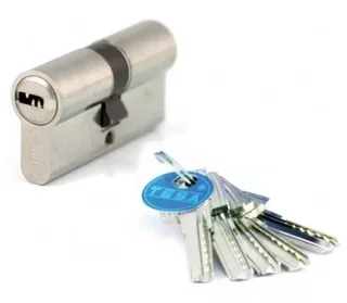 Cylindre sûreté TESA T60 débrayable nickelé 30x50 avec 5 clés