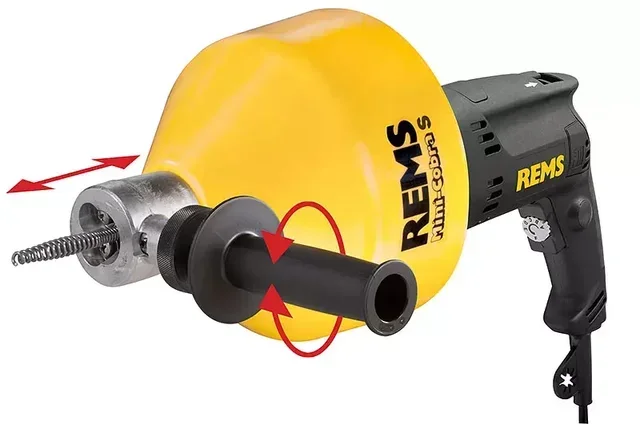 REMS Mini Cobra S Electric Drain Cleaner 8mm Spiral 170023 R220