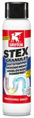 Déboucheur microbilles STEX GRIFFON 600g - Granulés ultra-puissants canalisations