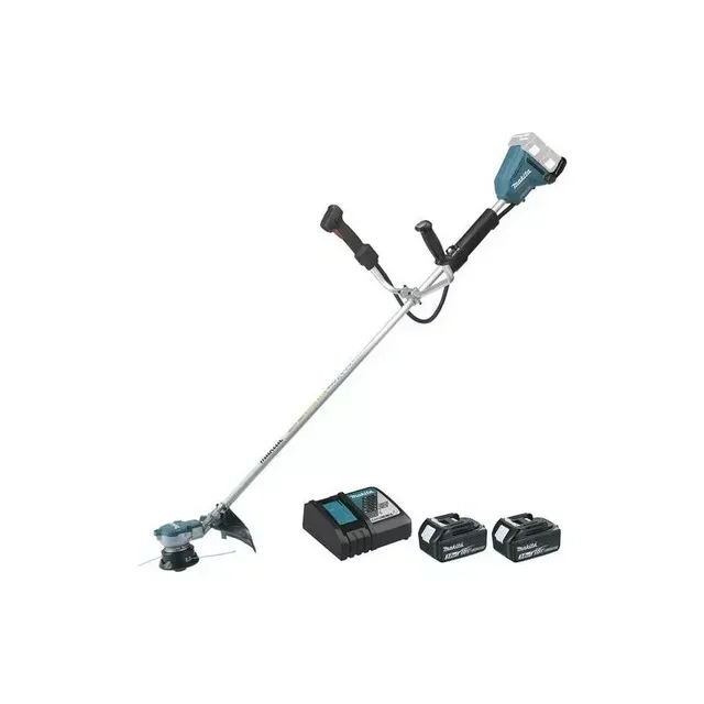 Makita DUR368ARF2 36V LXT String Trimmer with 2x 18V 3Ah Batteries and Fast Charger