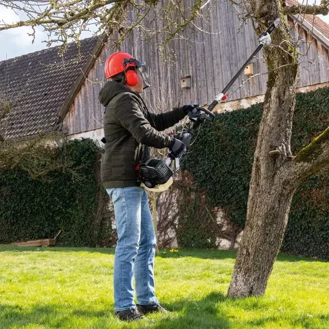 Desbrozadora de Gasolina 4 en 1 Scheppach MFH5200-4P - Motor 2 Tiempos 51,7cm³ Multifunción Jardín