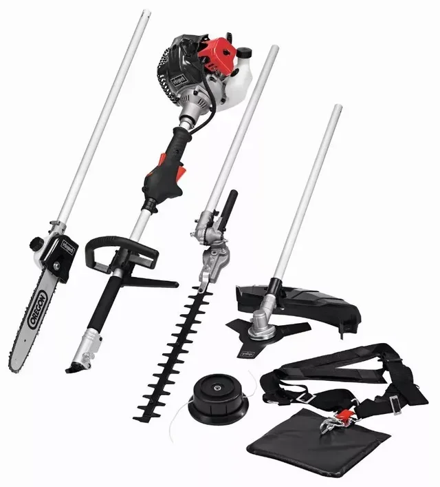 Desbrozadora de Gasolina 4 en 1 Scheppach MFH5200-4P - Motor 2 Tiempos 51,7cm³ Multifunción Jardín