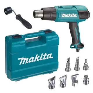 Pistola termica MAKITA HG6531CK 2000W con valigetta accessori - Sverniciatore ad aria calda professionale