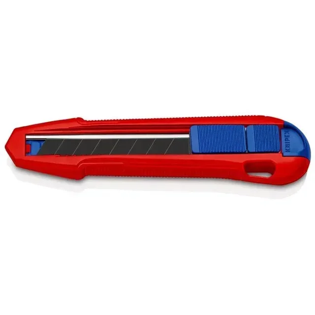 Coltello Universale KNIPEX CutiX 165mm - Lama Spezzabile 18mm, Corpo in Magnesio Ultraleggero 111g con Blocco di Sicurezza