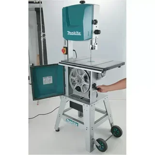 Sierra de cinta MAKITA LB1200F 900W con soporte luz LED y 4 hojas de sierra incluidas