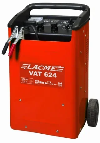 Démarreur-Chargeur LACME Vat 624 12/24V 600A - Chargeur batterie professionnel 60A sur roulettes