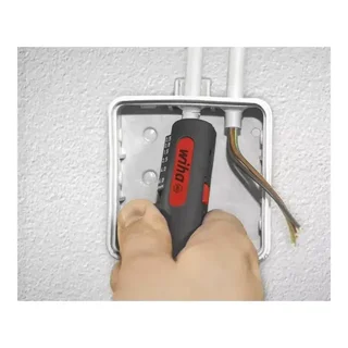 Spellafili Cavi Tondi WIHA 44242 - Attrezzo Professionale 0,5 a 6 mm²