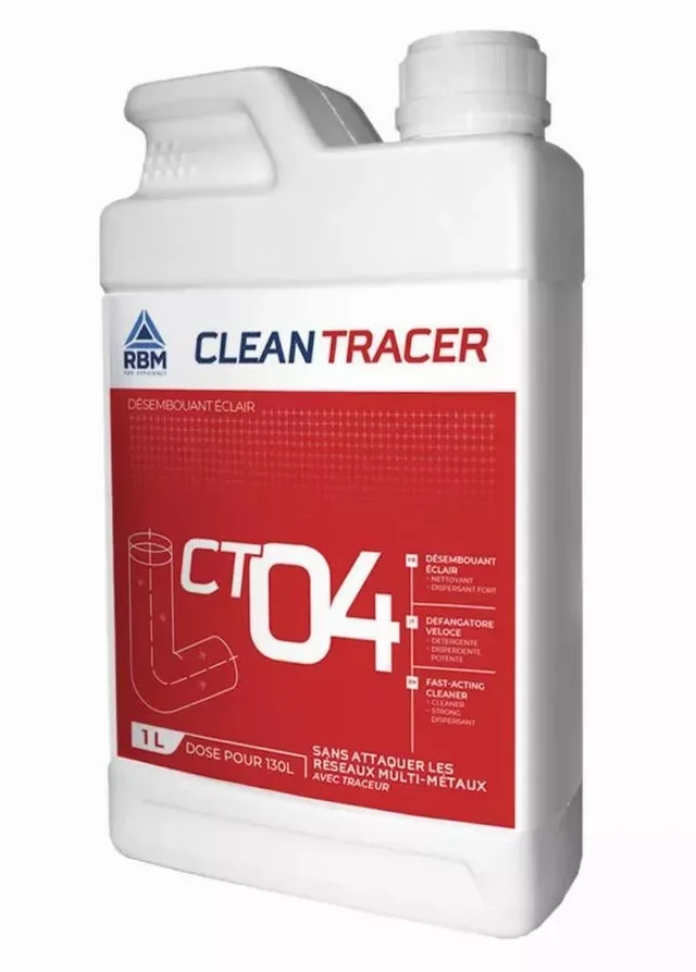 Descalcificador Rápido Clean Tracer CT04 RBM con Indicador de Dosificación Integrado - 130L