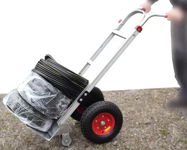 Diable aluminium tout-terrain STOCKMAN ST250R charge 250 kg 4 roues