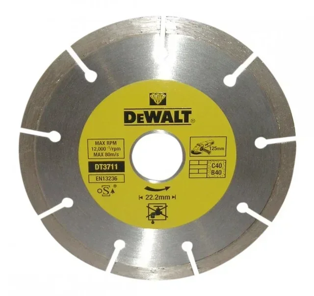 DEWALT DT37 Segmented Diamond Blade 22.2mm Concrete Cutting Disc