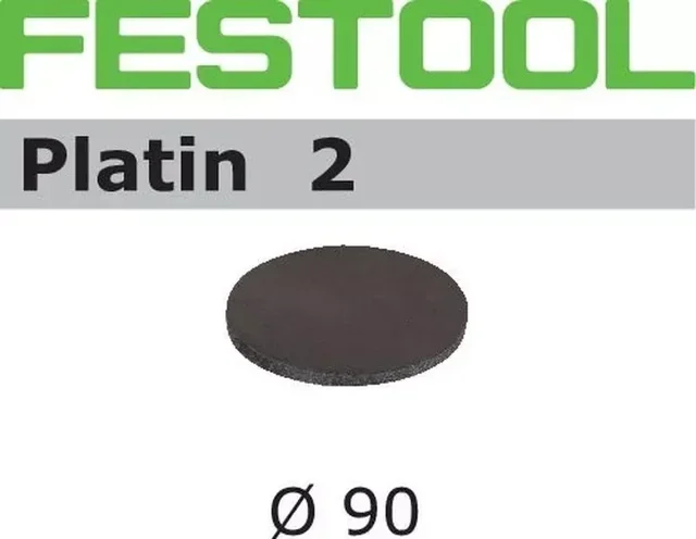 Disque abrasif Platin 2 FESTOOL Ø 90 mm ponçage laque peinture