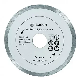 Disque Diamant Coupe Carrelage Bosch Ø110 mm - Réf. 2607019471