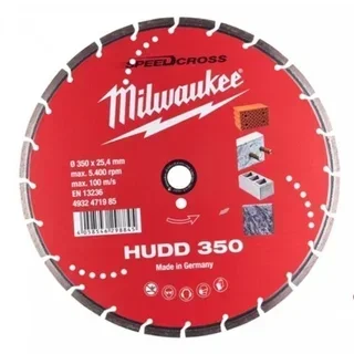 Disque diamant MILWAUKEE Speedcross HUDD Ø350mm béton armé