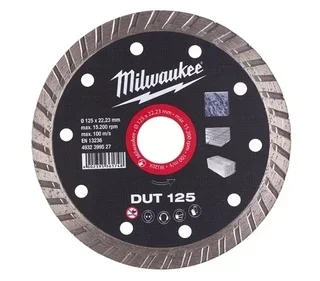 Milwaukee DUT Universal Diamond Cutting Disc Ø125 mm - Ref. 4932399527