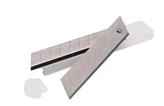 STANLEY 9mm Cutterklingen 100 Stück Ultra-Resistente Wolframkarbid Abbrechklingen Ersatzklingen