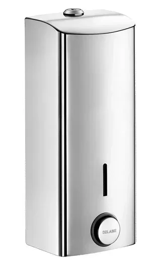 Distributeur savon mural inox 1L DELABIE antivandalisme poli miroir