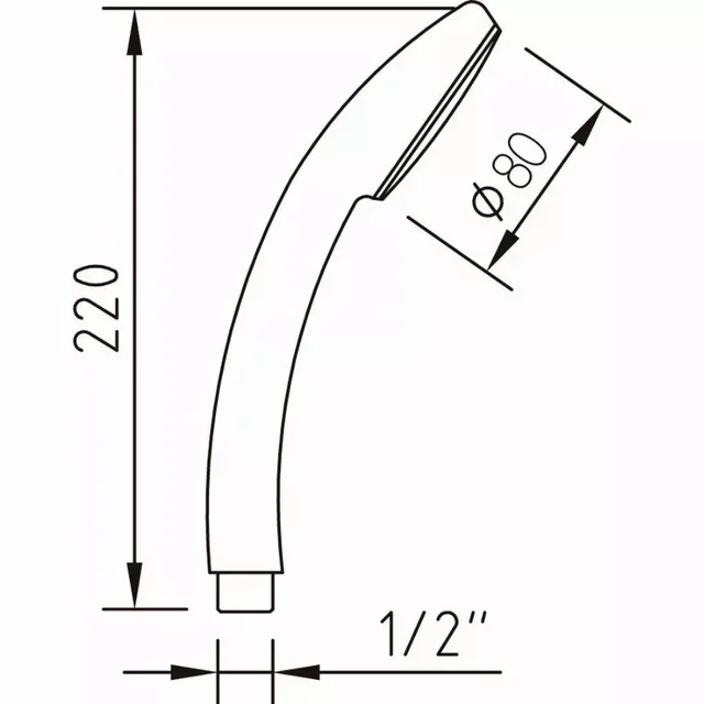 Douchette ABS Ø80 mm Norme NF CLEVER - Réf. 99129