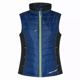 Doudoune sans manches femme NORTH WAYS Constance 1575 marine jaune fluo