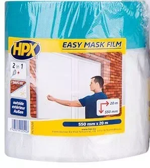 EasyMask Outdoor HPX PC Elektrostatische Schutzfolie mit Klebeband