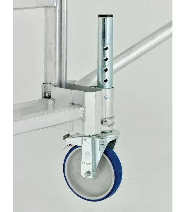 Échafaudage télescopique TUBESCA X'Tower 4,80m aluminium pliable roulant avec plateforme travail