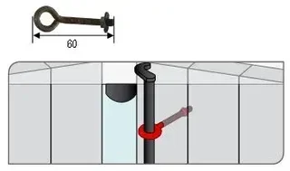 Dado a laccio TORBEL spagnoletta 16mm nero - cataforesi - Ref 745603