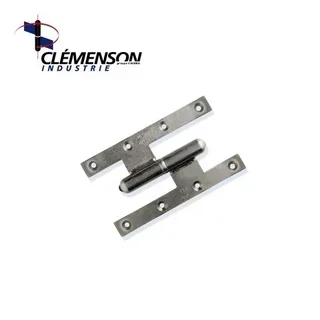 Cerniera Picarda 160x100 mm destra zincata bianca grande apertura