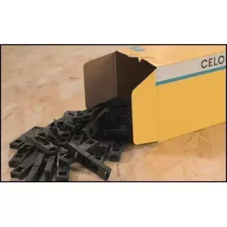 Double TBBD nailable cable tie base CELO - Parallel 2 cable fixing - Box 100