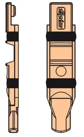 Embout tringle réglable nylon Ø6mm FAPIM 4082A gorge 15x20