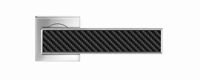 Ensemble béquille rosace Torino R53QY Karcher Design chromé bec de cane