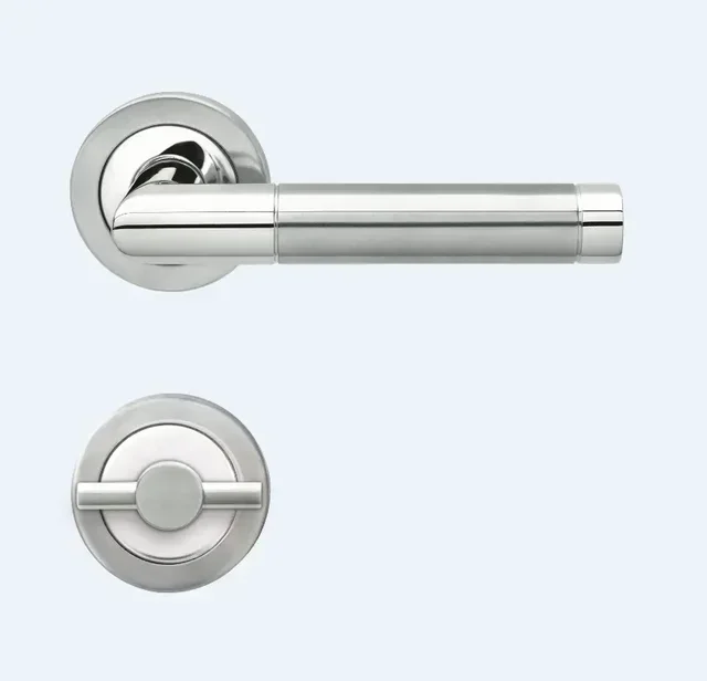 Ensemble béquille rosace condamnation KARCHER DESIGN BE700A inox poli satiné