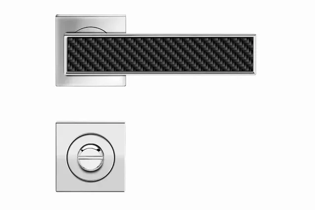 Ensemble béquille Torino chromé WC rosace R53QY Karcher Design