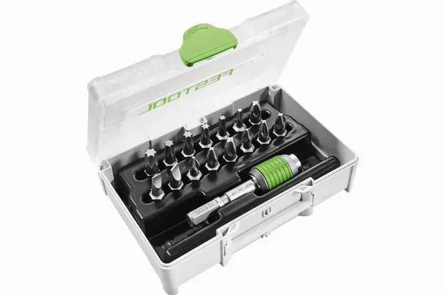 Festool Screwdriver Bit Set SYS3 XXS CE-MX BHS 60 - 205822 - Professional Power Tool Accessories