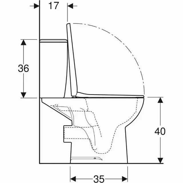 Pack Inodoro Geberit Bastia Rimfree 6L sin reborde suelo