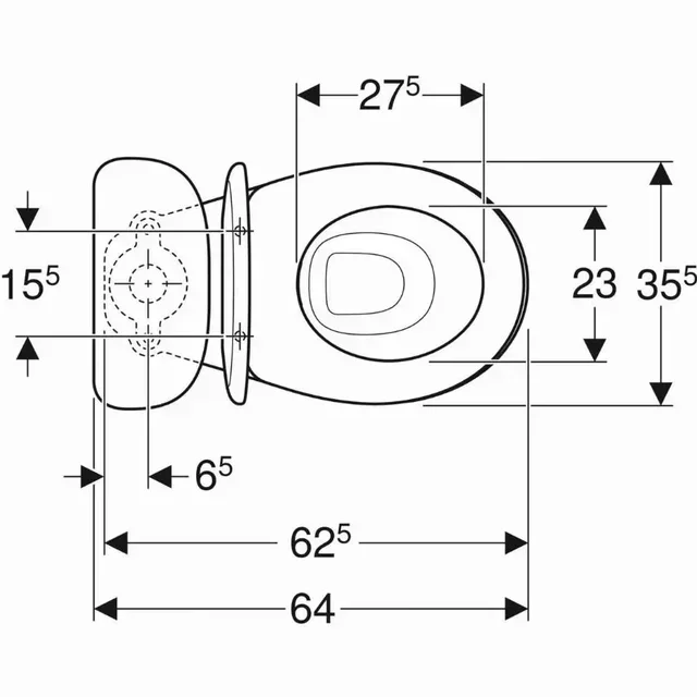 Pack Inodoro Geberit Bastia Rimfree 6L sin reborde suelo