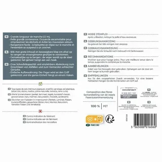 Professional dustpan and brush set STARWAX with long handle 116cm