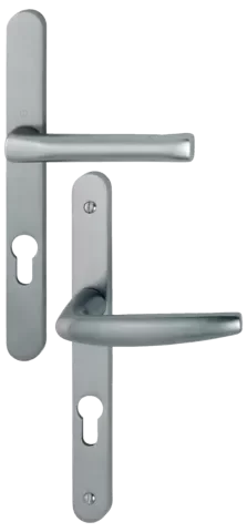 Ensemble porte plaque étroit Atlanta HOPPE inox F9 68/77mm