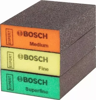 Éponges Abrasives Bosch Expert S471 Set 3 Pièces 69x97x26 mm