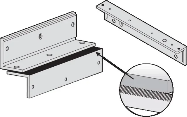 Équerre fixation L+Z EFF EFF LZ300 - Capacité 300 kg sécurisation vantail