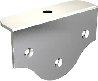 Équerre fixation platine M10 Mantion 28x95x62 mm portail coulissant